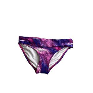 APT. 9 Womens Bikini Swim Bottoms Size 6 Tie Dye Purple Pink White New